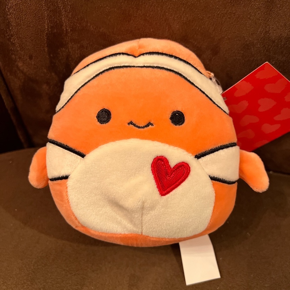 Squishmallow Clownfish 5” Ricky Valentine’s Plush
